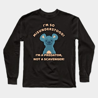 🌍 Predator, Not Scavenger, Misunderstood Hyena Long Sleeve T-Shirt